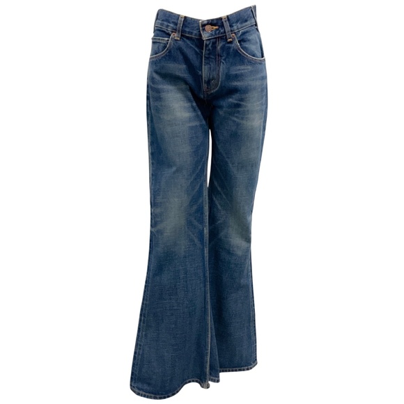 CELINE DARK UNION WASH DENIM MARCO JEANS - Picture 1 of 7